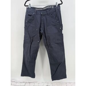 Dovetail Workwear Anna Task Pants Women's Size 10/28 Blue Cotton Blend Work